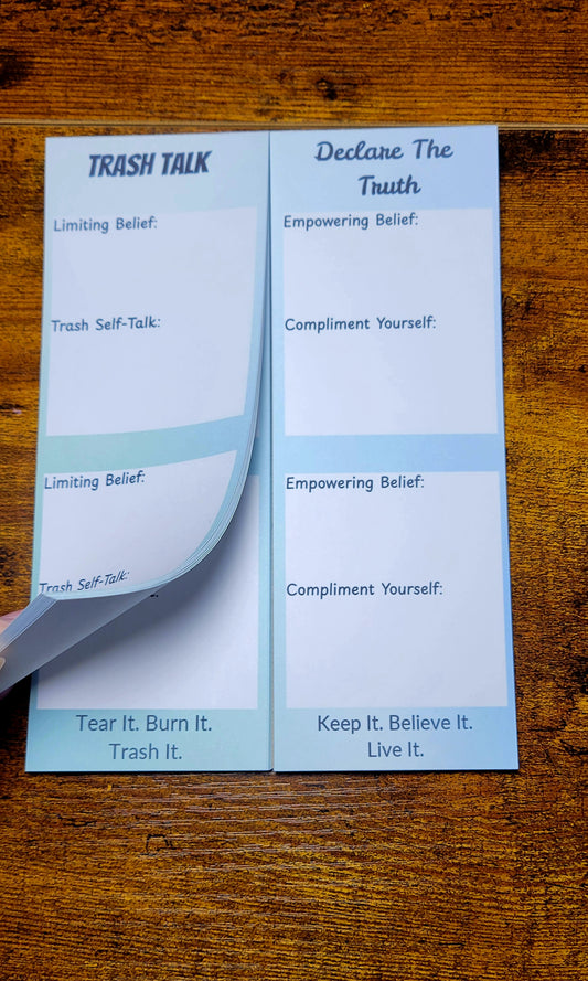 Mindset Reset Notepad — Rewrite Negative Thoughts Into Positive Truths